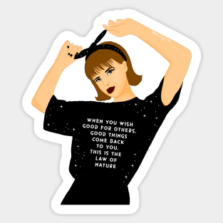 Wish good feminist Sticker